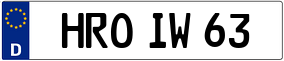 Trailer License Plate